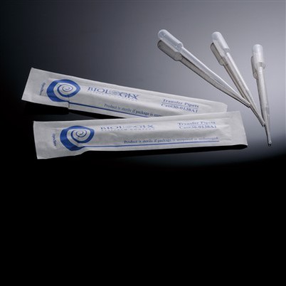 Transferència de pipetes: polietilè flexible: disponible en volums d'1 ml i 3 ml