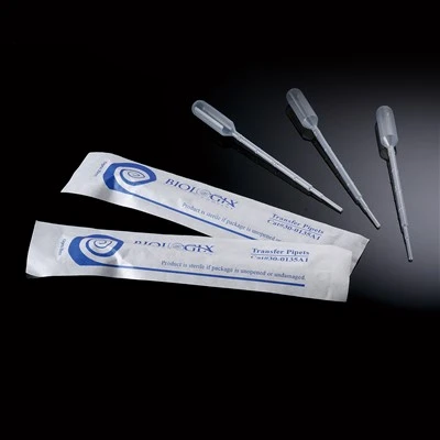 Pipetes de transferència d'1 ml Pipetes Pasteur Bombetes de goma a granel embolicats individualment