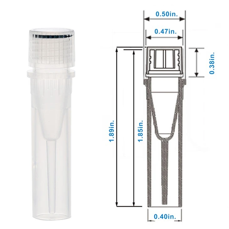 Biologix 0.5ml 1.5ml 2.0ml External Thread Sterile Cryogenic Vials